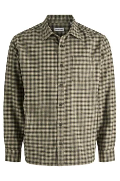 Jack & Jones Camisa regular fit cuadros nude New