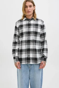 Jack & Jones Camisa regular fit cuadros blanco Clearance