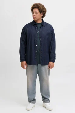 Jack & Jones PLUS Camisa regular fit denim PLUS azul Hot