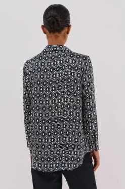 Cortefiel Camisa satinada Multicolor Clearance