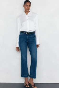 Pedro del Hierro Camisa satén oversize Blanco Sale
