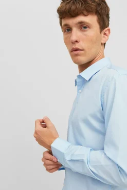 Jack & Jones Camisa slim fit azul Sale