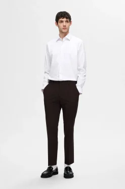 Selected Camisa Slim Fit de vestir Blanco Clearance