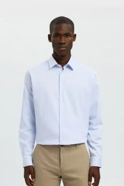 Selected Camisa Slim Fit de vestir Azul Outlet