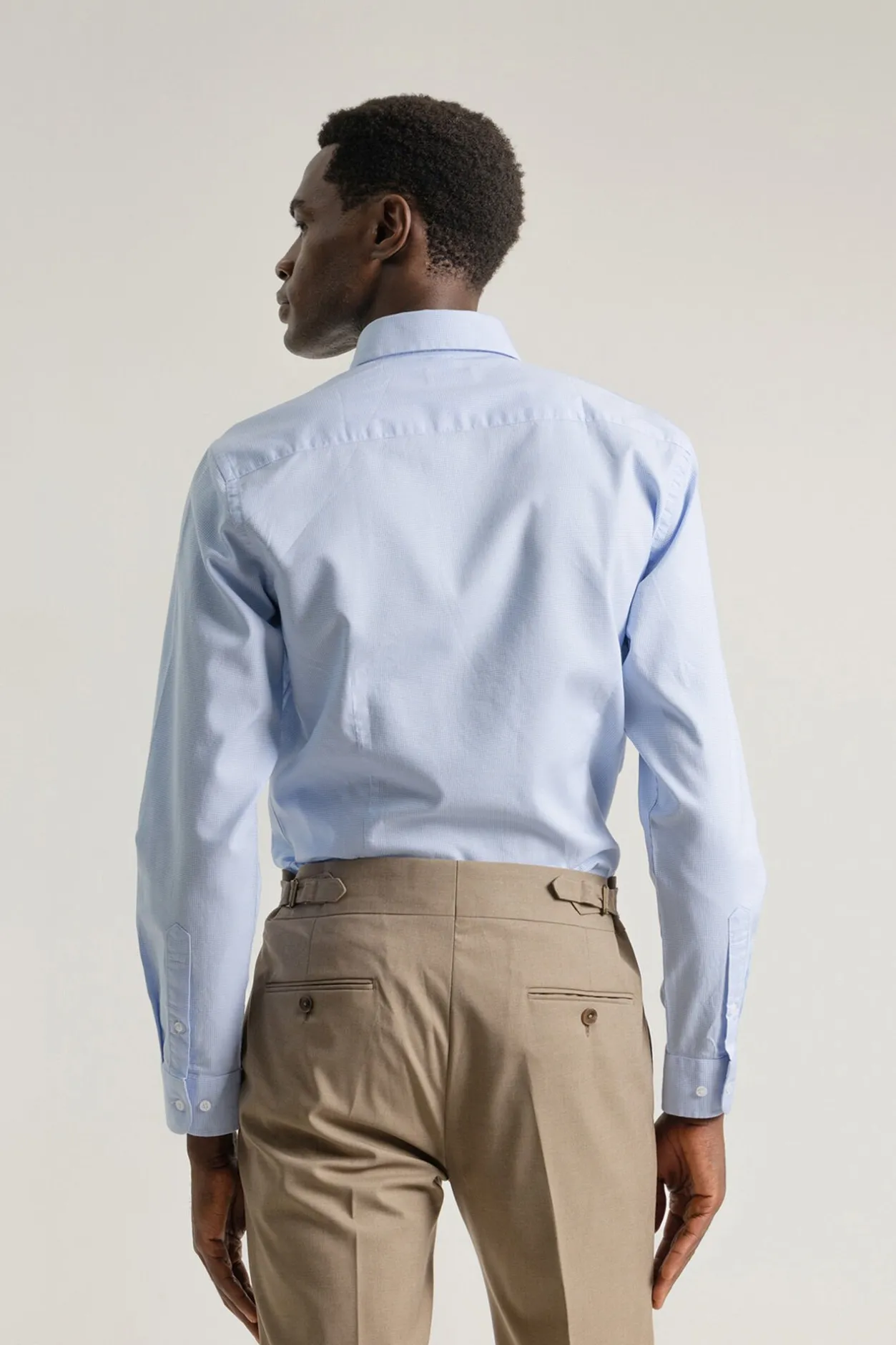 PuroEGO Camisa slim fit pata de gallo Azul Best