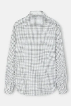 Silbon Camisa sport cuadro bicolor Blanco Sale