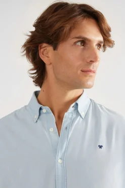 Silbon Camisa sport denim Azul Discount