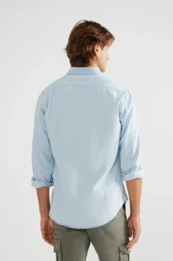Silbon Camisa sport denim Azul Discount
