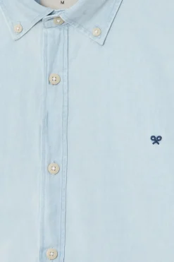 Silbon Camisa sport denim Azul Discount