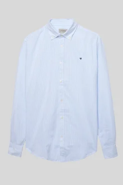 Silbon Camisa sport oxford Azul Online