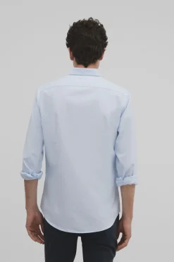 Silbon Camisa sport oxford Azul