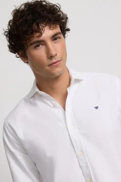 Silbon Camisa sport oxford cutaway Blanco Best