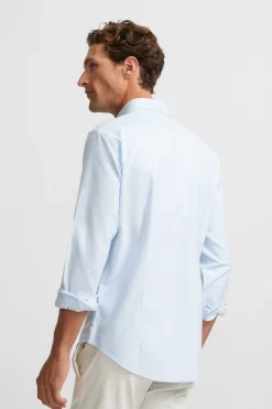 Silbon Camisa sport oxford cutaway Azul Outlet