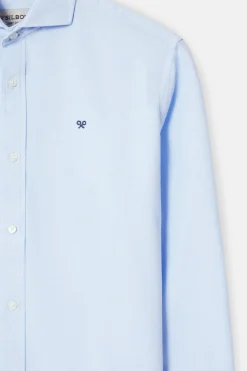 Silbon Camisa sport oxford cutaway Azul Outlet