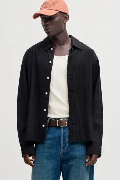 Jack & Jones Camisa textura negro