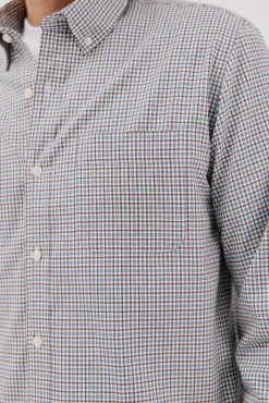 Cortefiel Camisa twill cuadros Azul oscuro Online