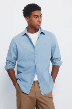 Springfield Camisa vaquera azul New