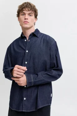 Jack & Jones Camisa vaquera azul Sale
