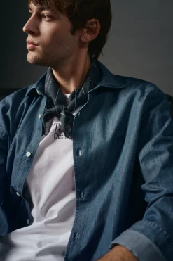 OOTO Camisa vaquera Azul Hot