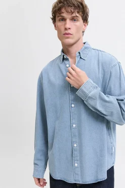 Jack & Jones Camisa vaquera azul Sale