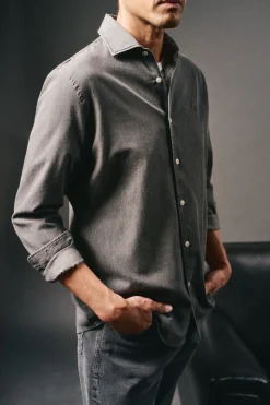 OOTO Camisa vaquera Gris Sale