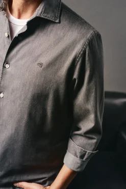 OOTO Camisa vaquera Gris Sale