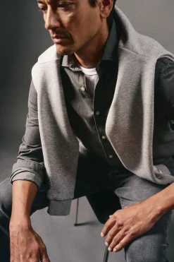 OOTO Camisa vaquera Gris Sale