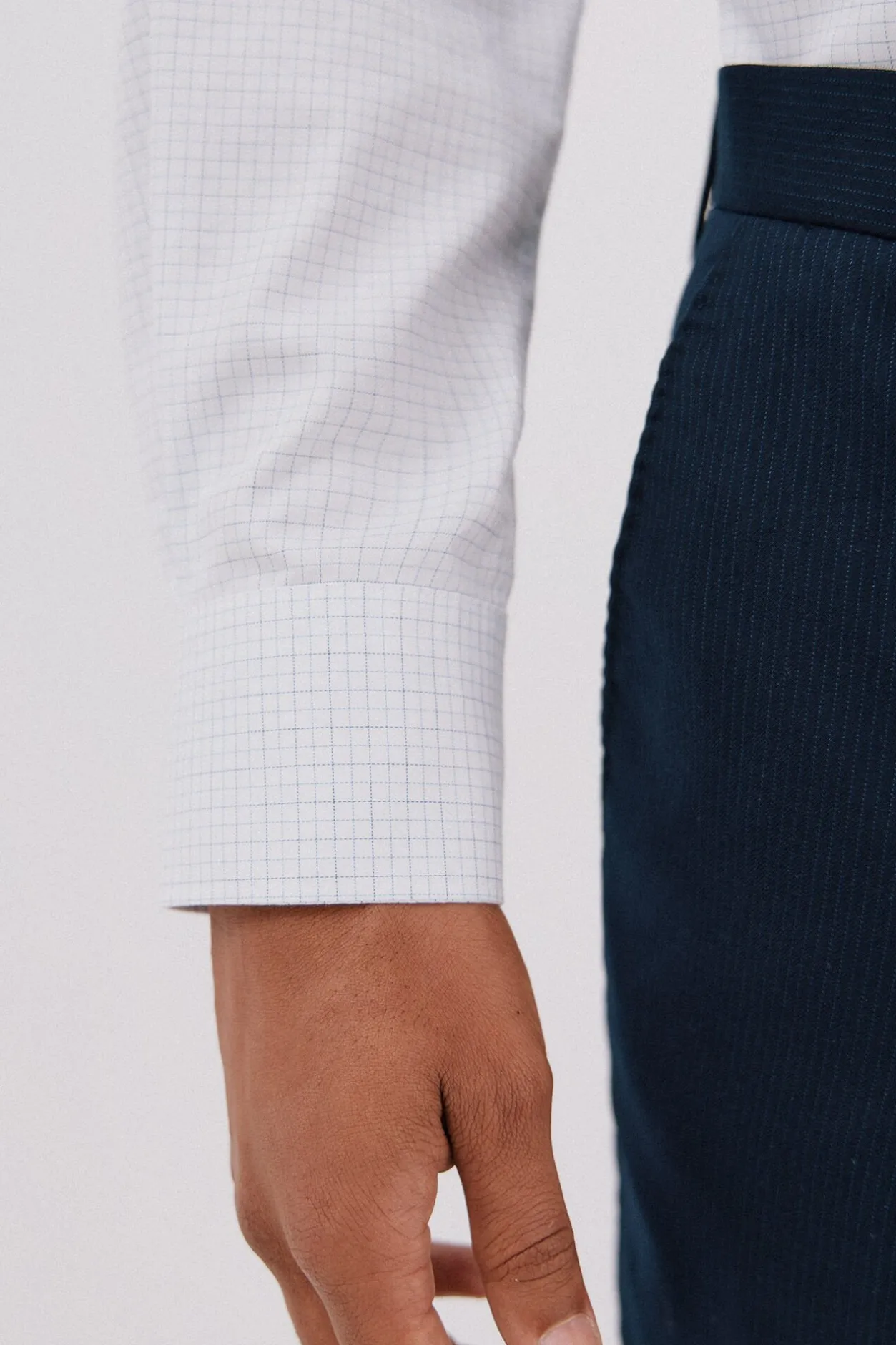 Cortefiel Camisa vestir cuadros fácil plancha Estampado blanco Online