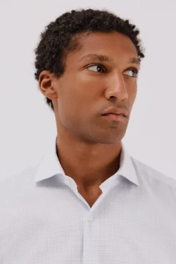 Cortefiel Camisa vestir cuadros fácil plancha Estampado blanco Online