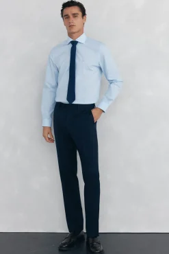 Pedro del Hierro Camisa vestir cuadros non iron + antimanchas Azul Best