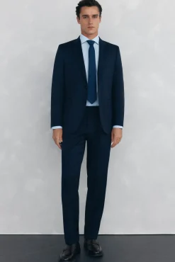 Pedro del Hierro Camisa vestir cuadros non iron + antimanchas Azul Best