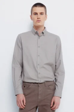 Springfield Camisa vestir estructura bicolor nude New