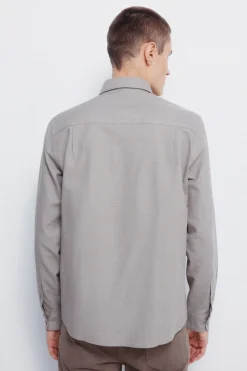 Springfield Camisa vestir estructura bicolor nude New