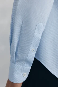 Pedro del Hierro Camisa vestir estructura non iron + antimanchas slim fit Azul Clearance