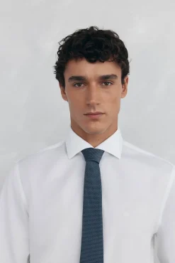 Pedro del Hierro Camisa vestir estructura non iron + antimanchas slim fit Blanco Sale