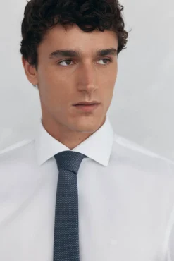 Pedro del Hierro Camisa vestir estructura non iron + antimanchas slim fit Blanco Sale