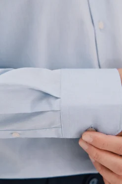 Cortefiel Camisa vestir lisa fácil plancha Azul Sale