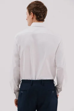 Cortefiel Camisa vestir lisa fácil plancha Blanco Online