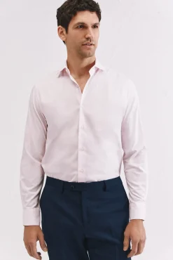 Cortefiel Camisa vestir lisa fácil plancha Rosa Online