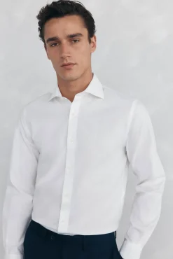 Pedro del Hierro Camisa vestir lisa non iron + antimanchas slim fit Blanco Best