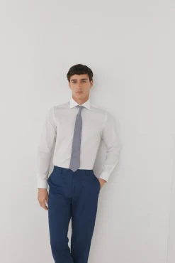 Pedro del Hierro Camisa vestir lisa non iron + antimanchas Blanco