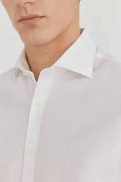 Pedro del Hierro Camisa vestir lisa non iron + antimanchas Blanco
