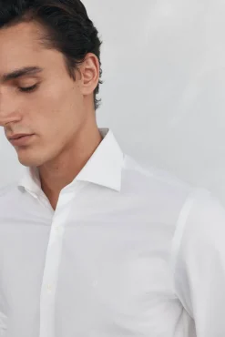 Pedro del Hierro Camisa vestir lisa non iron + antimanchas Blanco