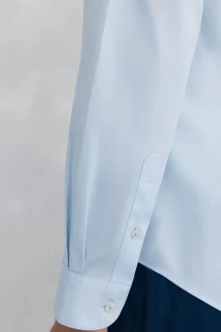 Pedro del Hierro Camisa vestir lisa non iron + antimanchas slim fit Azul Outlet