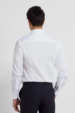 Silbon Camisa vestir puño simple easy iron Blanco Discount