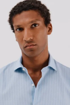 Cortefiel Camisa vestir rayas fácil plancha Azul Online