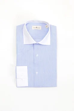 PuroEGO Camisa vestir regular mil rayas Azul Online