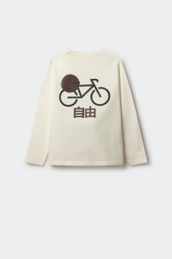 Springfield Kids Camisera manga larga bici Japón niño marfil
