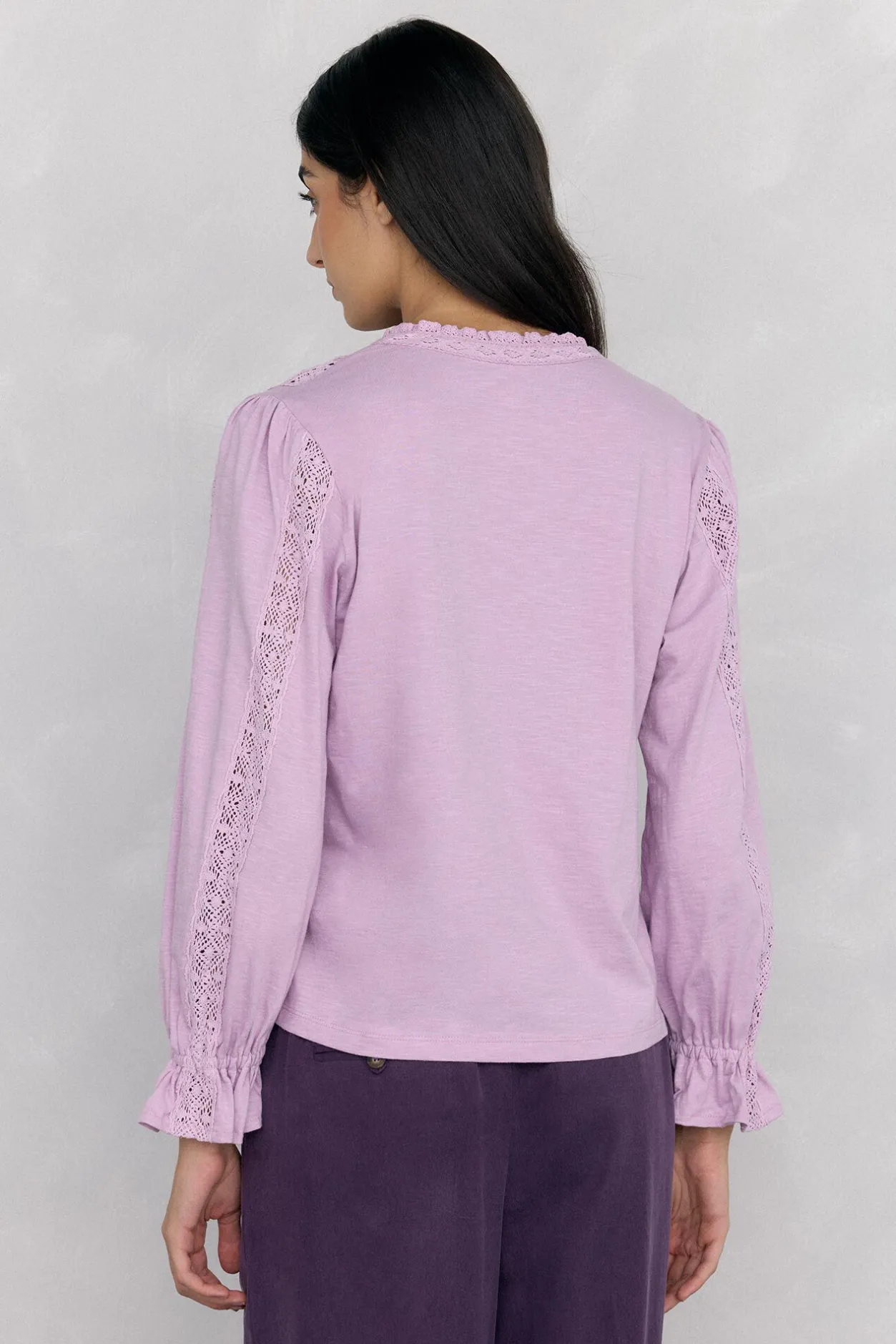 Pedro del Hierro Camiseta abullonada lazo Rosa Sale