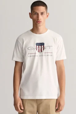 Gant Camiseta Archive Shield Blanco Discount